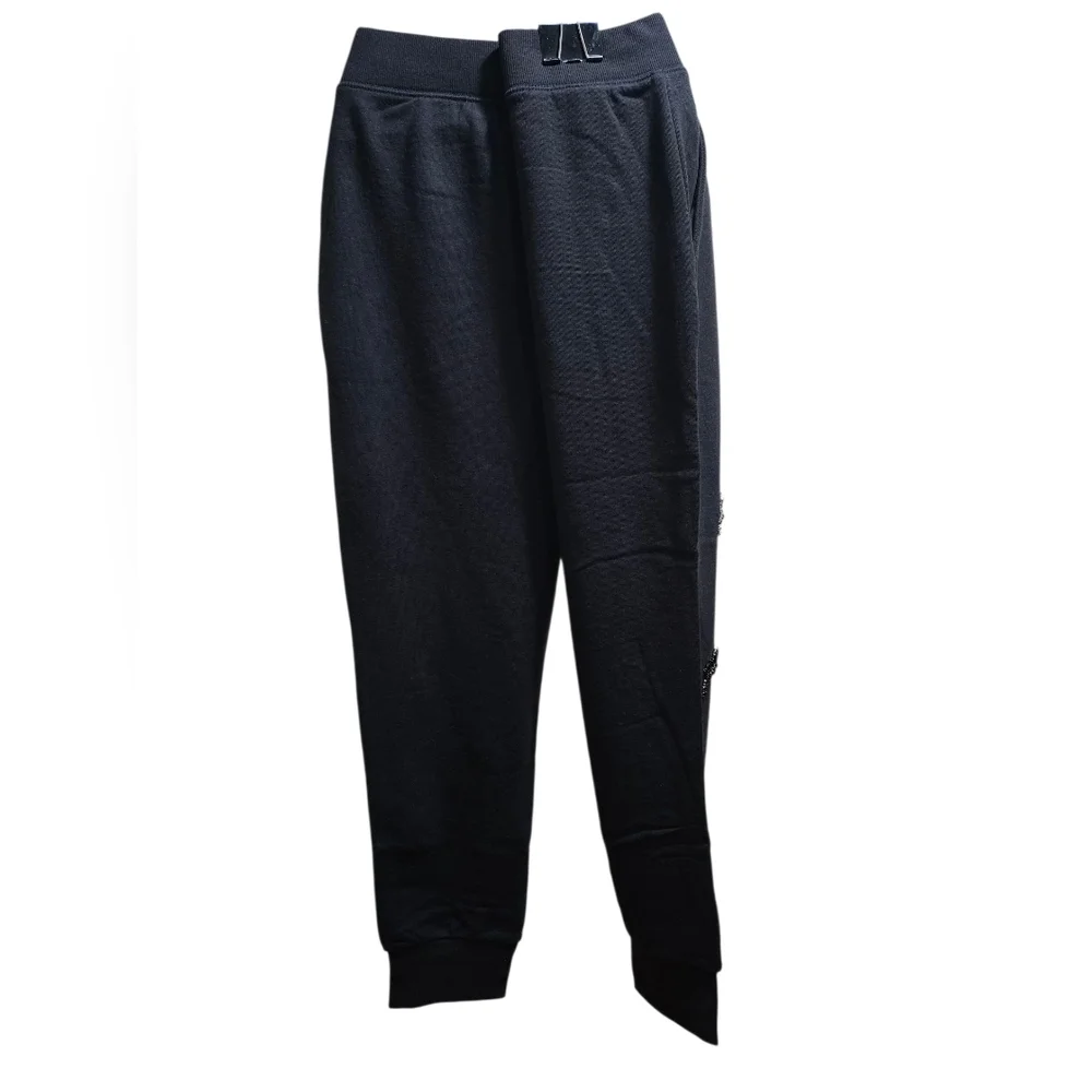 NWT Juicy Couture Embellished Joggers Medium Black - Picture 2 of 7